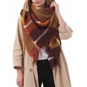 Gorgeous plaid blanket scarf
